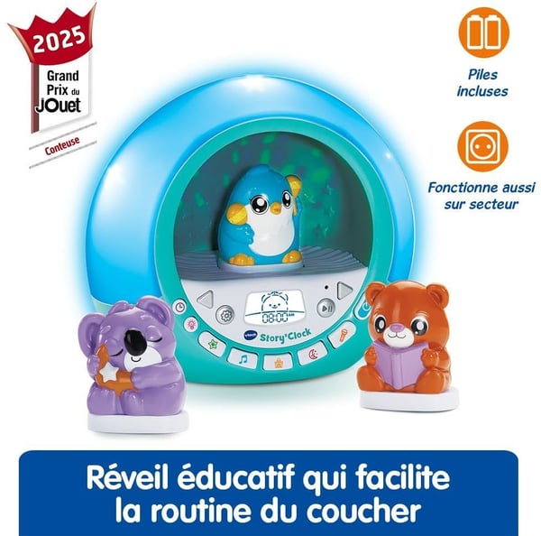 VTECH - STORY'CLOCK - MIN BERÄTTARVÄCKARKLOCKA - Blå
