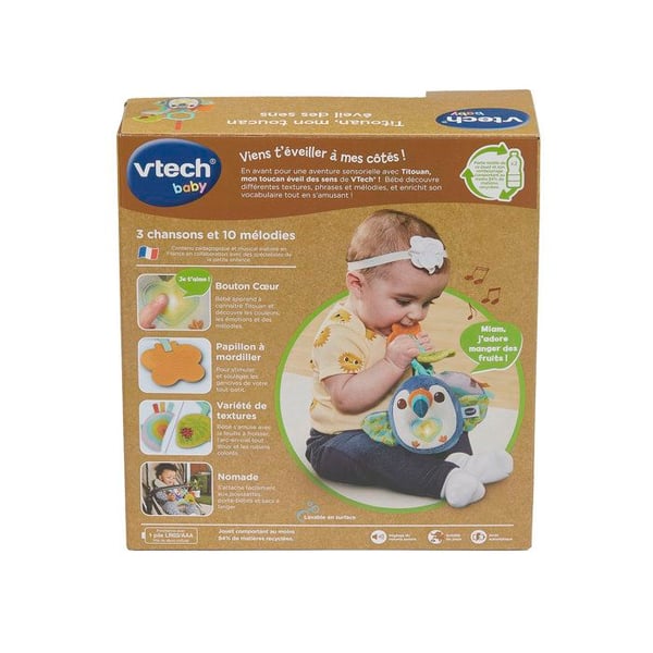 VTECH BABY - TITOUAN, MIN TUKAN SENSORY AWAKENING (ÅTERVUNNA PLASTFLASKOR) - Flerfärgad