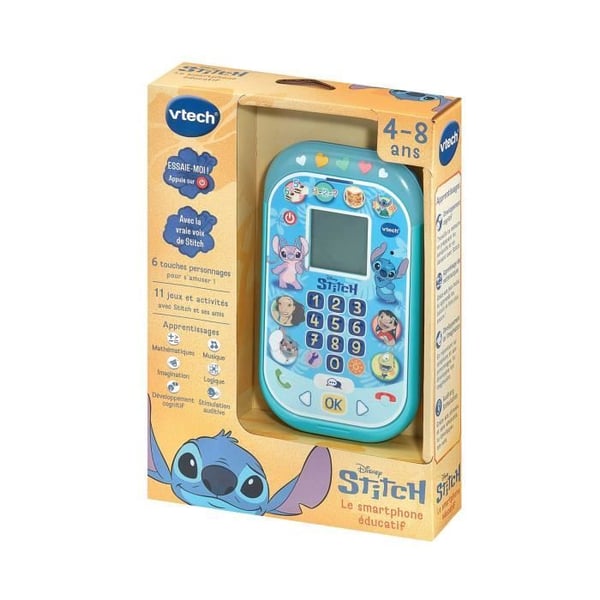 VTECH - STITCH - DEN UDDANNELSESRIGE SMARTPHONE - Bl�