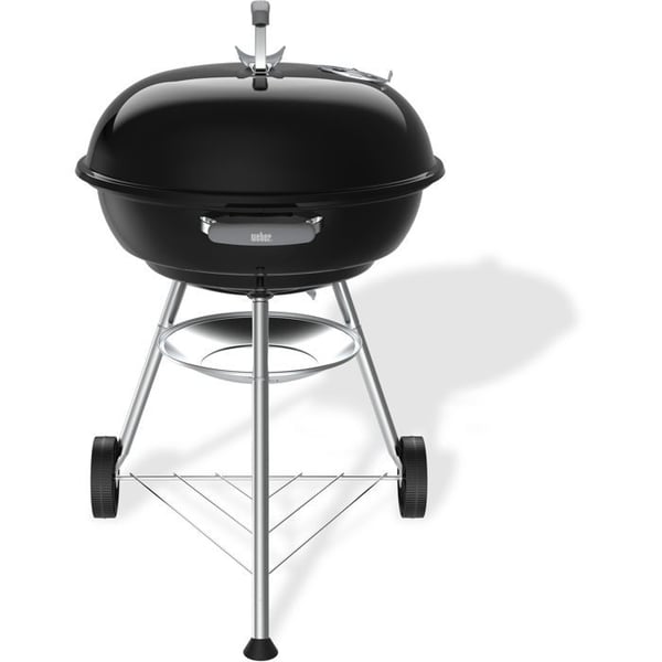 Weber Compact Kettle Kulgrill - �57 cm - Emaljeret St�l - Luftventil - 9 Kuverter - Sort