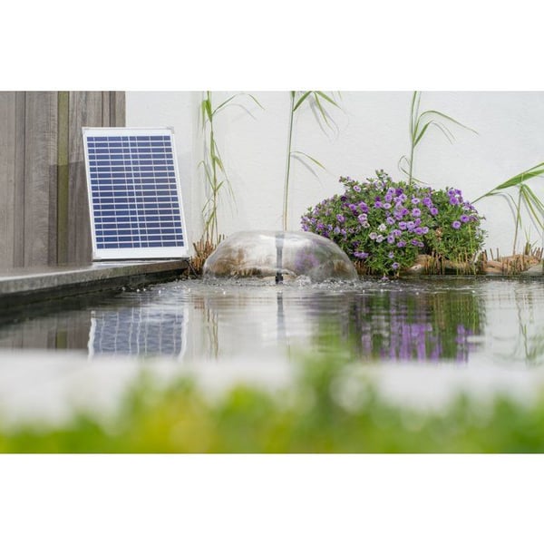 Font�nepumpe - UBBINK - SolarMax 1000 - Flowhastighed 1350 l/t - 18V 580mA solpanel - Vulkanstr�ler & klokke