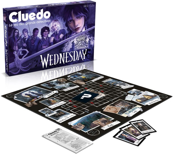 CLUEDO Wednesday - Brädspel - VINNANDE TRÄK - Ålder 12+