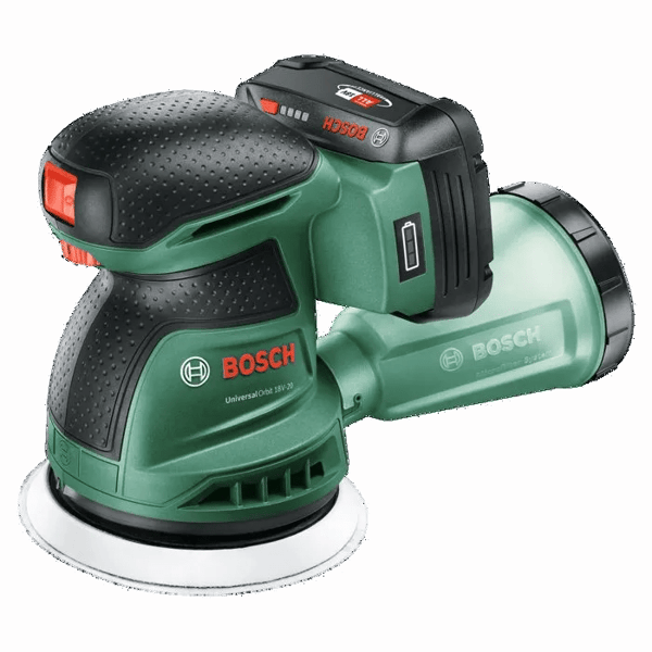 BOSCH UniversalOrbit 18V 20 Akku-excentersliber - 18V - 125mm - 1 x 2,0 Ah batteri + oplader