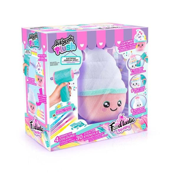 Canal Toys - Airbrush-pehmolelu - Squishy Food'tastic -pehmolelu koristeltavaksi tuoksutusseilla ja sapluunoilla - AIR 072