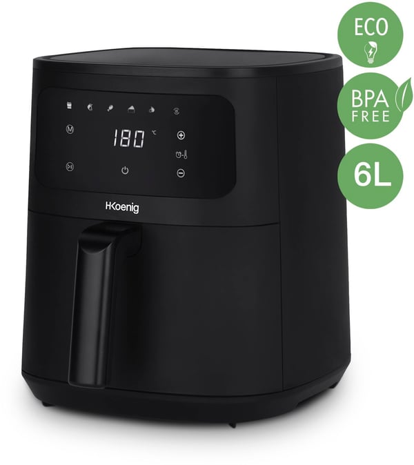 HKoeNIG �ljyt�n Friteerauskeitin - FRY860 - 6 litran tilavuus - 6 kypsennysohjelmaa - 1500 W