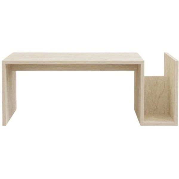 Sofabord - MEMO - Rektangulært - Travertin marmorlook - 86,8 x 32,4 x 50 cm