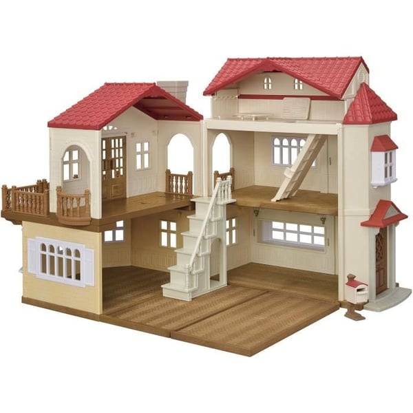 Miniaturefigurer - SYLVANIAN FAMILIES - 5708 - Det store oplyste hus og dets hemmelige rum