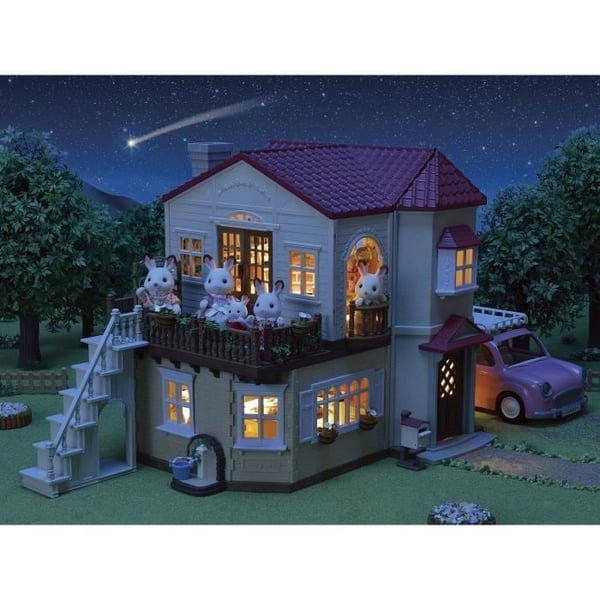 Miniaturefigurer - SYLVANIAN FAMILIES - 5708 - Det store oplyste hus og dets hemmelige rum