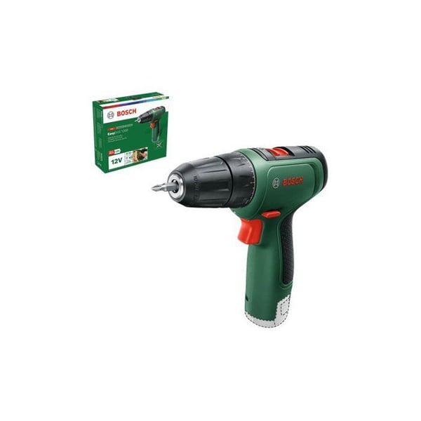 Bosch EasyDrill 1200 porakone, jossa 2 akkua, 1 laturi, kotelo ja ter�t