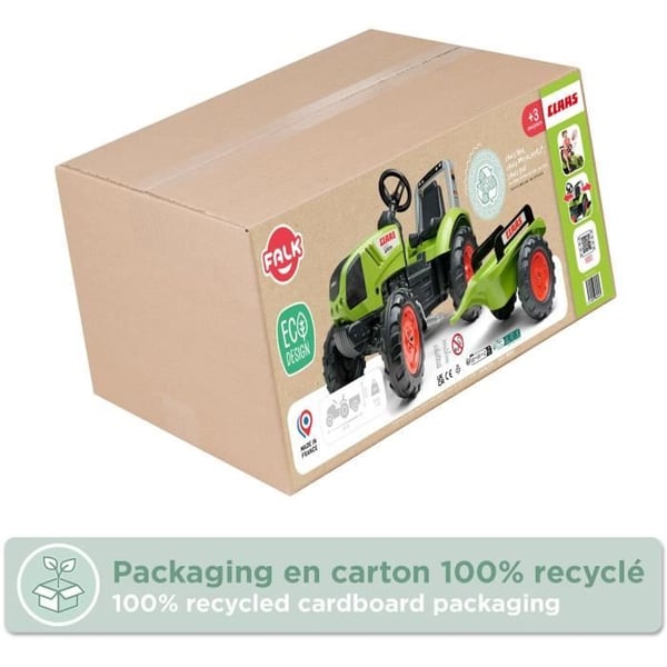 FALK CLAAS Arion 430 polkitraktori per�vaunulla - 1040AB