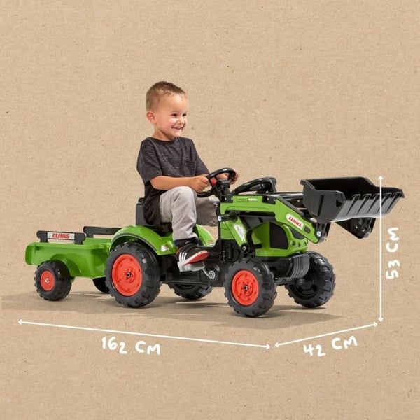 CLAAS Arion 410 kaivurikuormaaja per�vaunulla