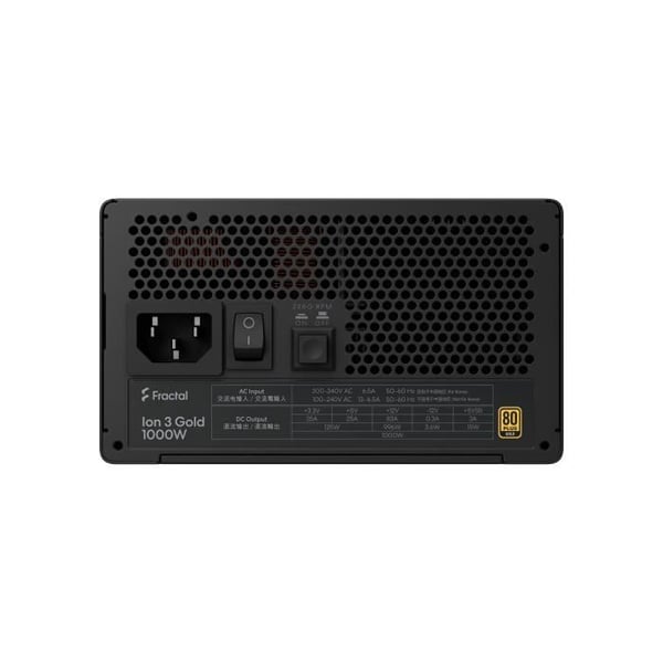 FRACTAL DESIGN - Ion 3 Gold 1000W musta (EU-johto) - ATX12V 3.1 virtal�hde - 1000 W
