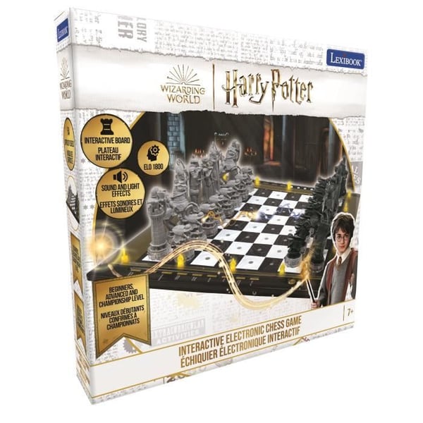 Harry Potter - Elektroninen shakki - Kosketa n�pp�imist��, valo- ja ��nitehosteita - 64 Vaikeustasoa - Lexibook