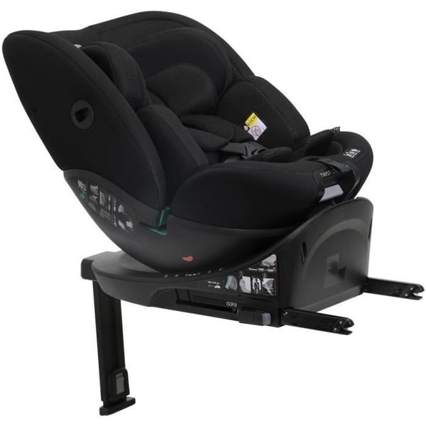 Autostol - CHICCO - EVERONE - Gruppe 0/1/2/3 - I-Size - Drejelig - Hvilefunktion - Reducerbar - Sort