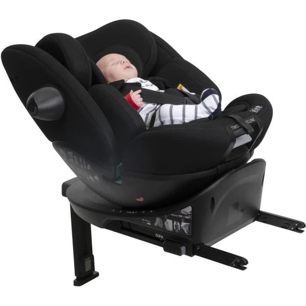 Autostol - CHICCO - EVERONE - Gruppe 0/1/2/3 - I-Size - Drejelig - Hvilefunktion - Reducerbar - Sort