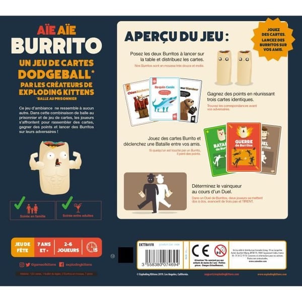 ASMODEE - AIE AIE Burrito - Ik�: 7+ - Pelaajien lukum��r�: 2-6