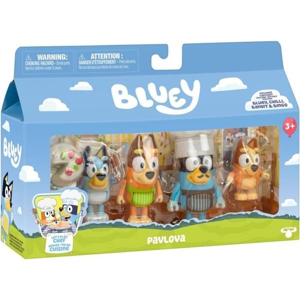 Pakke med 4 figurer - BLUEY - Familien i k�kkenet Pakke med 4 figurer - BLUEY - Familien i k�kkenet