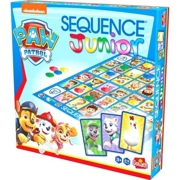 Lautapeli - GOLIATH - Paw Patrol Junior Sequence - Perhepeli 3-vuotiaille