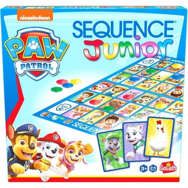 Lautapeli - GOLIATH - Paw Patrol Junior Sequence - Perhepeli 3-vuotiaille