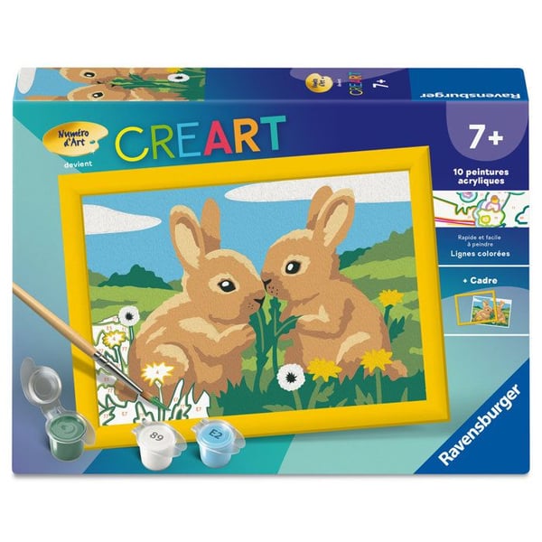 Ravensburger � CreArt Kids 13x18cm � Maalaa numeroiden mukaan � S�p�t puput � Maalaa numeroiden mukaan -setti � Ik� 7+ � 12023216