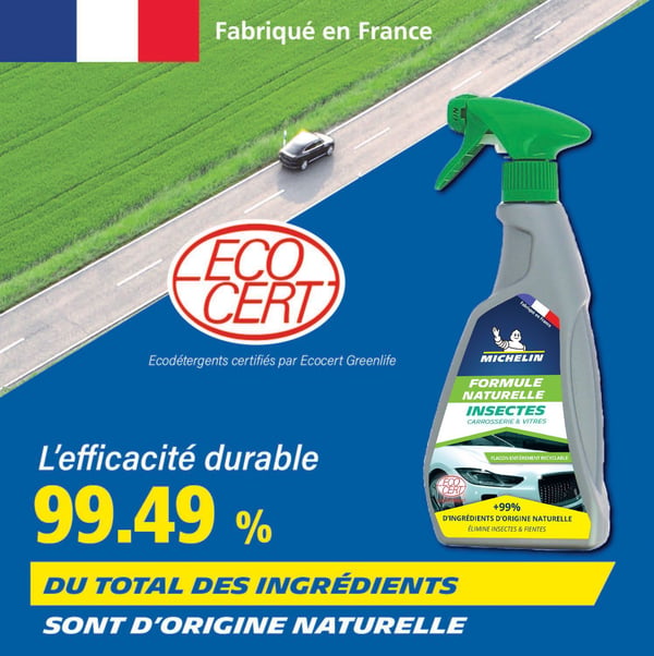 Puhdistusaine - MICHELIN - Luonnollinen koostumus - Automaattisten hyttyskarkotteiden suihke - 500ml