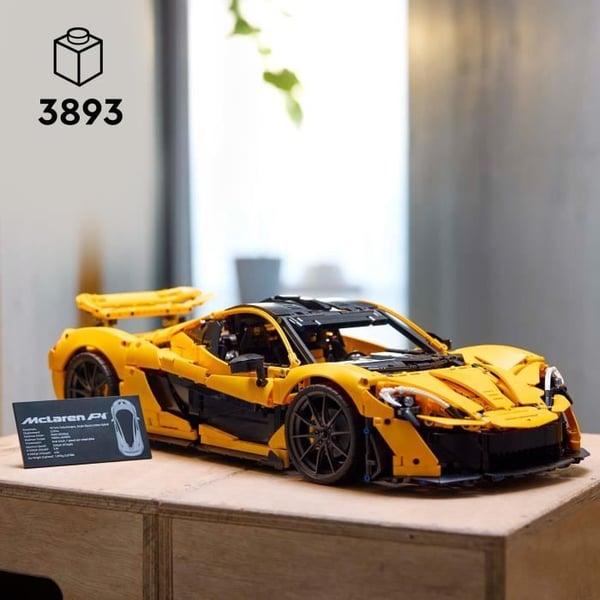 LEGO Technic 42172 McLaren P1 - Hypercar-mallisarja aikuisille ajoneuvojen harrastajille
