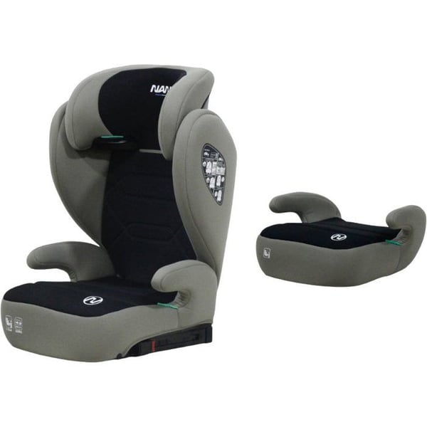 Autostol - NANIA - Belem - Gruppe 2/3 - I-st�rrelse - 100/150 cm - 4 til 12 �r - Sidekollisionsbeskyttelse - Justerbar nakkest�tte - Sort
