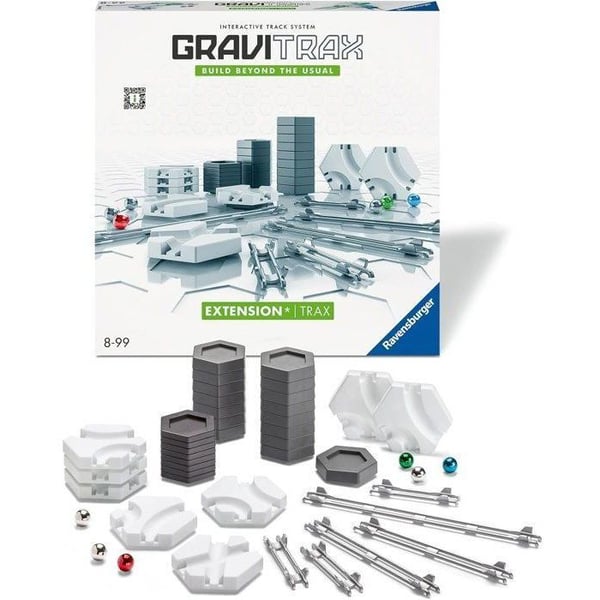 GraviTrax Trax jatkosetti / kiskot - 224142 - 8 vuodesta Ravensburger