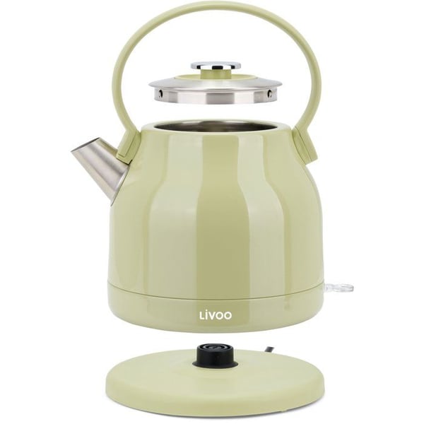 Retro Elkedel - LIVOO - DOD202M - 2200 W - 1,5 L - 360� Drejebase - Matcha