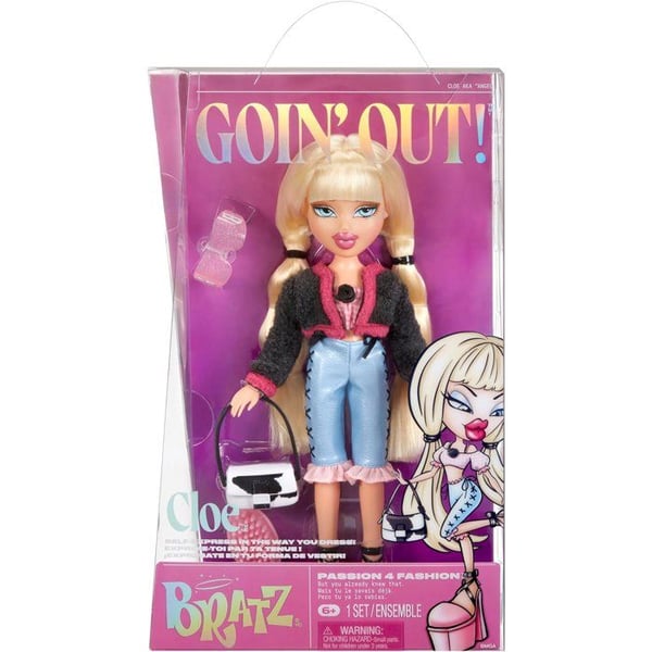 Bratz Goin' Out -nukke - Chloe - 1 ker�ilymuotinukke - Yksi asu, Yksi k�silaukku, Yhdet aurinkolasit - Ik� 6+