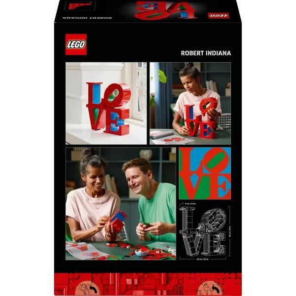 LEGO Art 31214 LOVE - Bygges�t til voksne - Dekoration og gave til par