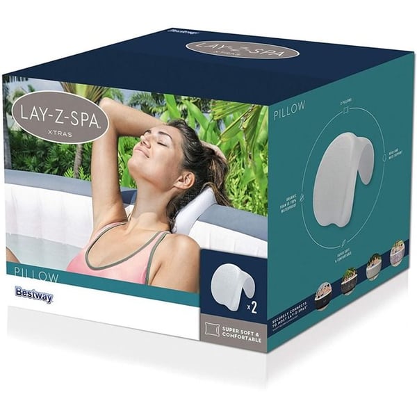 BESTWAY Nakkest�tte til Lay-Z-Spa Oppustelig Spa - 25 x 19,5 x 17,5 cm - S�t med 2