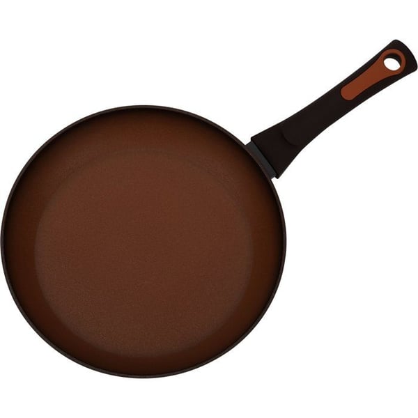 2 paistinpannun setti - Induktioyhteensopiva - GSW - TERRA - � 24 ja 28 cm - 3 mm taottua alumiinia - Punainen
