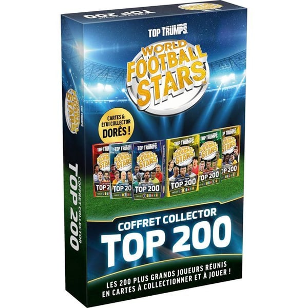 Top Trumps World Football Stars TOPP 200 - Samlarpaket - Brädspel - VINNANDE TRÄK - 1 eller fler spelare - Från 6 år