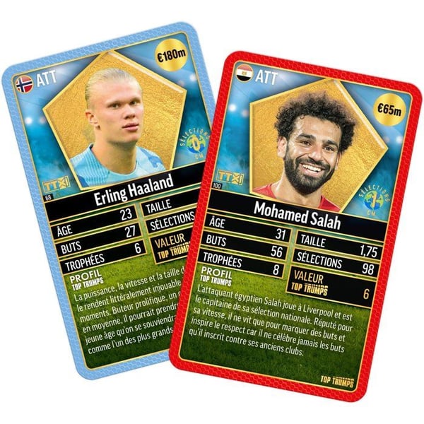 Top Trumps World Football Stars TOPP 200 - Samlarpaket - Brädspel - VINNANDE TRÄK - 1 eller fler spelare - Från 6 år