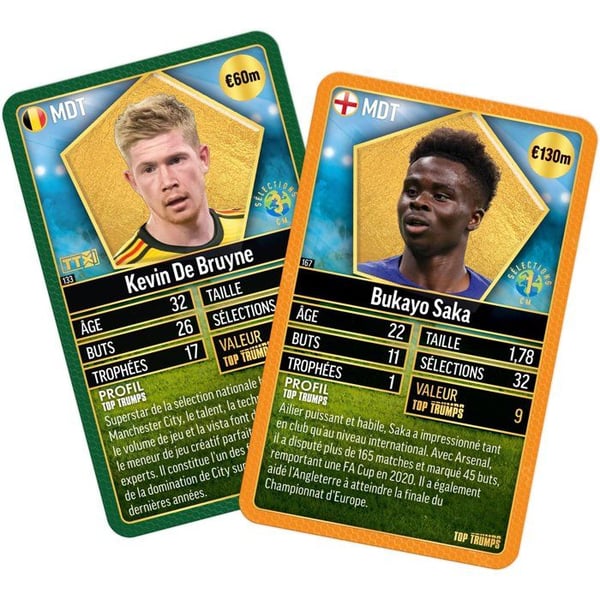 Top Trumps World Football Stars TOPP 200 - Samlarpaket - Brädspel - VINNANDE TRÄK - 1 eller fler spelare - Från 6 år