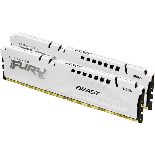 DDR5-minne - KINGSTON - FURY Beast White EXPO - 32 GB (2 x 16 GB) - 6000 MHz - CL30