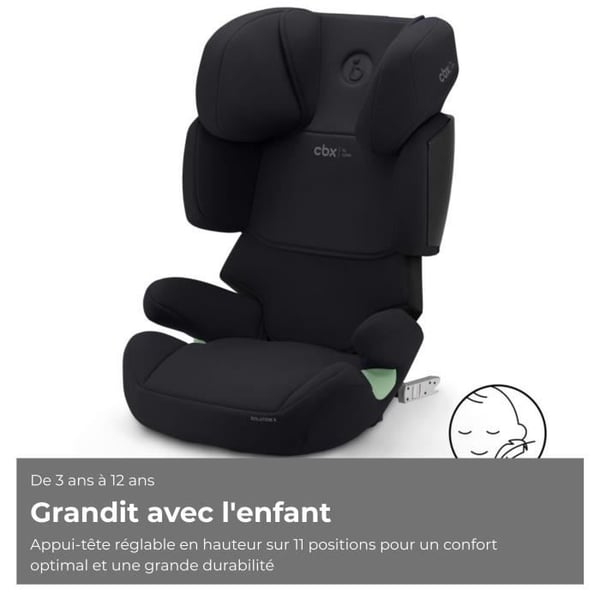 CYBEX Solution X i-Fix autostol - Fra 3 til 12 �r - Pure Black