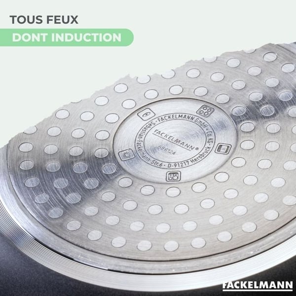 2 paistinpannun setti - FACKELMANN - Brandao - Keraaminen tarttumaton - 24 ja 28 cm