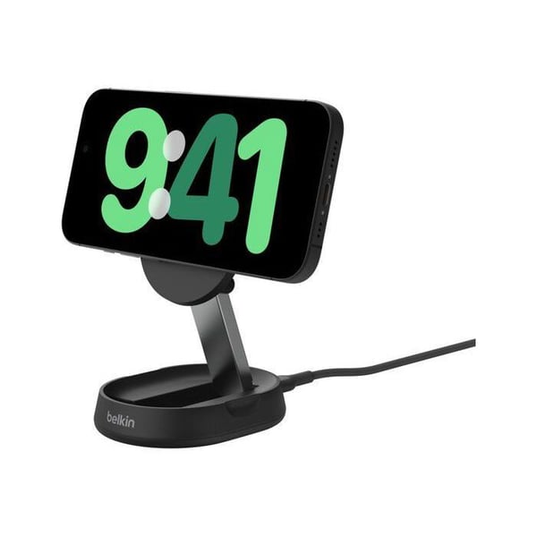 Magnetisk opladningsstander - BELKIN - Qi2 - 15W - Sort