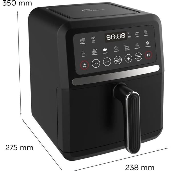 Frituregryde - LITTLE BALANCE - 8725 - Crousty light - 5 L - 1500 W - 12 programmer - Sort