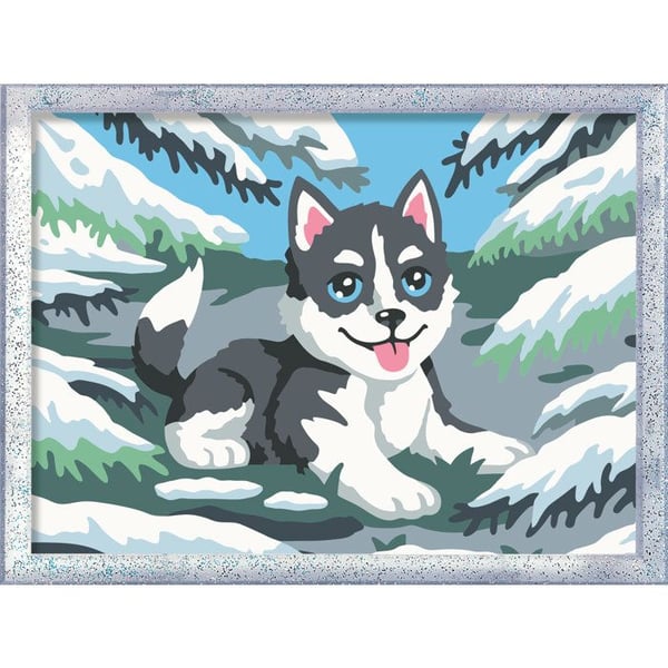 Ravensburger � CreArt Kids 18x24cm � Maalaa numeroiden mukaan � Lumihuski � Maalaa numeroiden mukaan -setti � Ik� 7+ � 12023226
