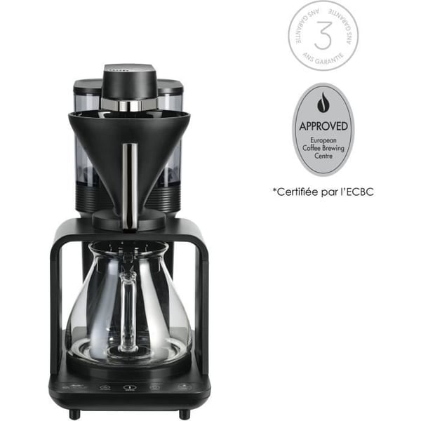 Suodatinkahvinkeitin - MELITTA - Epour 1024-11 - 1515 W - 2/8 kuppia - Musta / Kromi