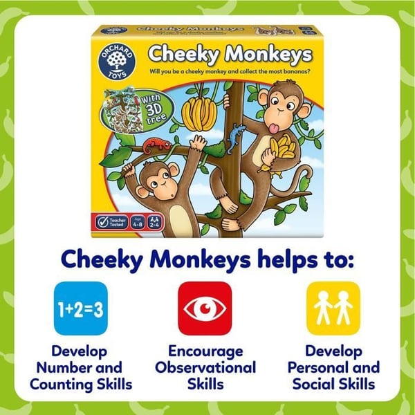 Orchard Toys Cheeky Monkeys onnepeli