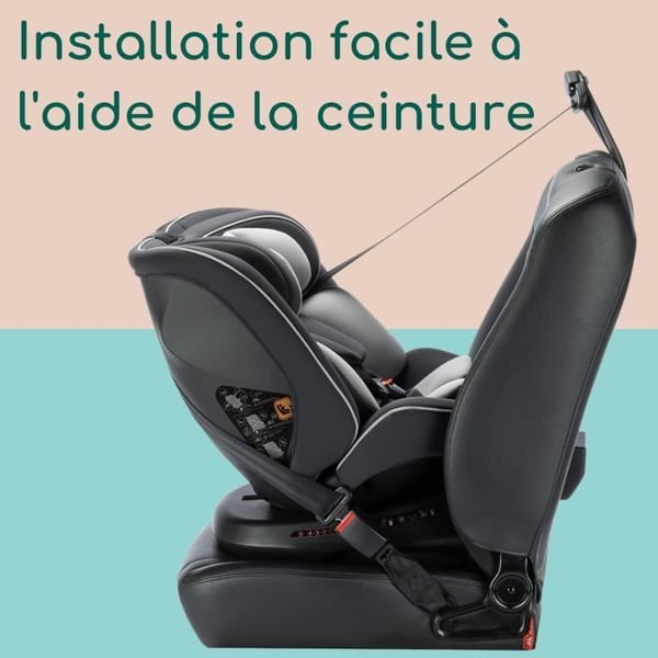 SAFETY 1ST Cosmo I-Safe I-Size autostol, Fra 0 til 12 �r, 40-150 cm, Nem selemontering, 360� rotation, Sort