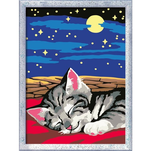 Ravensburger � CreArt Kids 18x24cm � Maalaa numeroiden mukaan � Unelmakissa � Maalaa numeroiden mukaan -setti � Ik� 7+ � 12023227