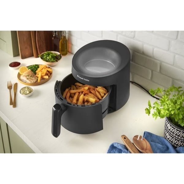 RUSSELL HOBBS SatisFry Air Panoramic 27420-56 Oljefri Fritös - 5L Kapacitet - 10 Matlagningsprogram - 1500W - Svart