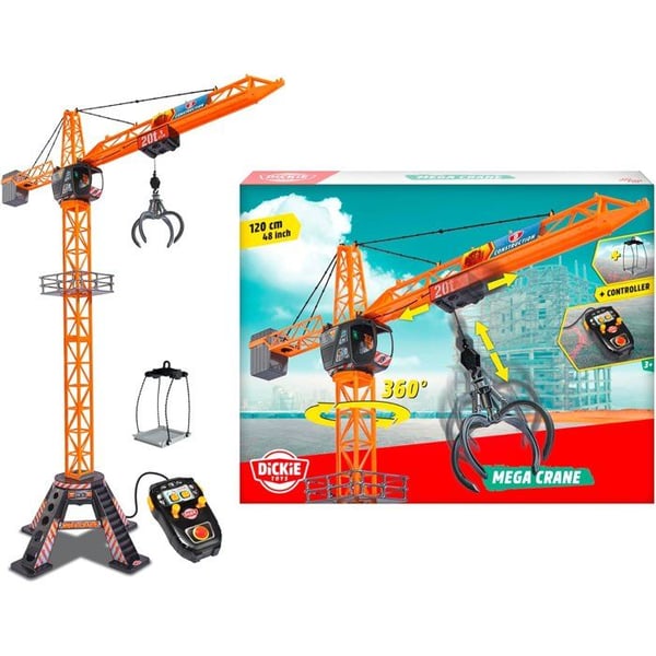 DICKIE - Tr�dstyret kran 120 cm gul