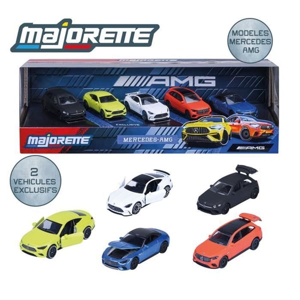 MAJORETTE - Majo Mercedes 5-osainen lahjapaketti - yli 3-vuotiaille