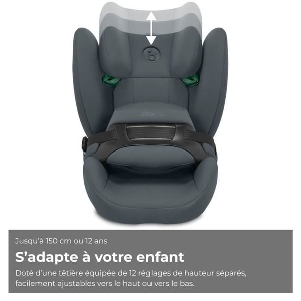 CBX BY CYBEX - Autostol Gr. 1/2/3 Pallas B i-Size Brosten Gr�-M�rkegr� - Gr�